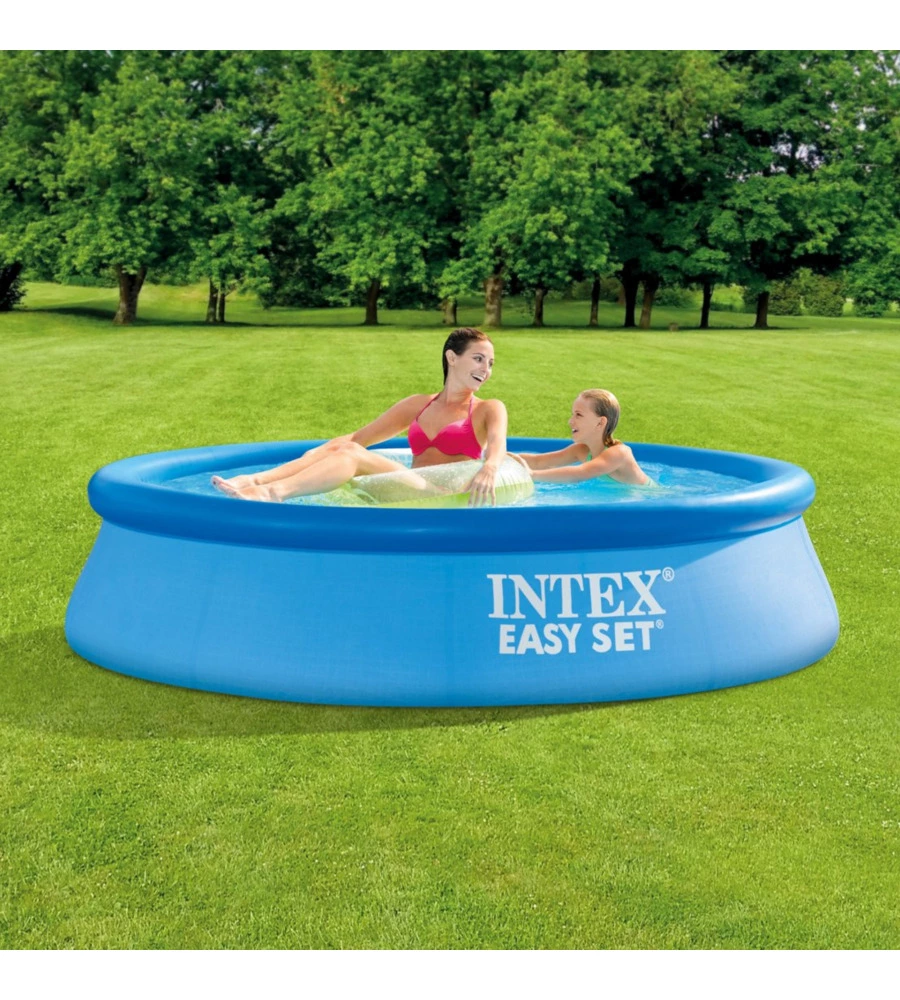 Piscina gonfiabile autoportante rotonda intex "easy set" 244x244x76 cm - cod. 28110np