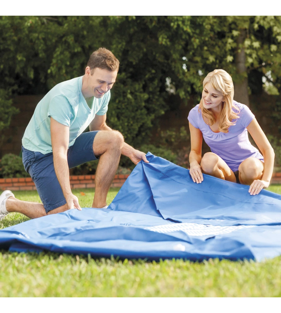 Piscina fuori terra con struttura rettangolare intex "rectangular frame" blu 260x160x65 cm - cod. 28271np