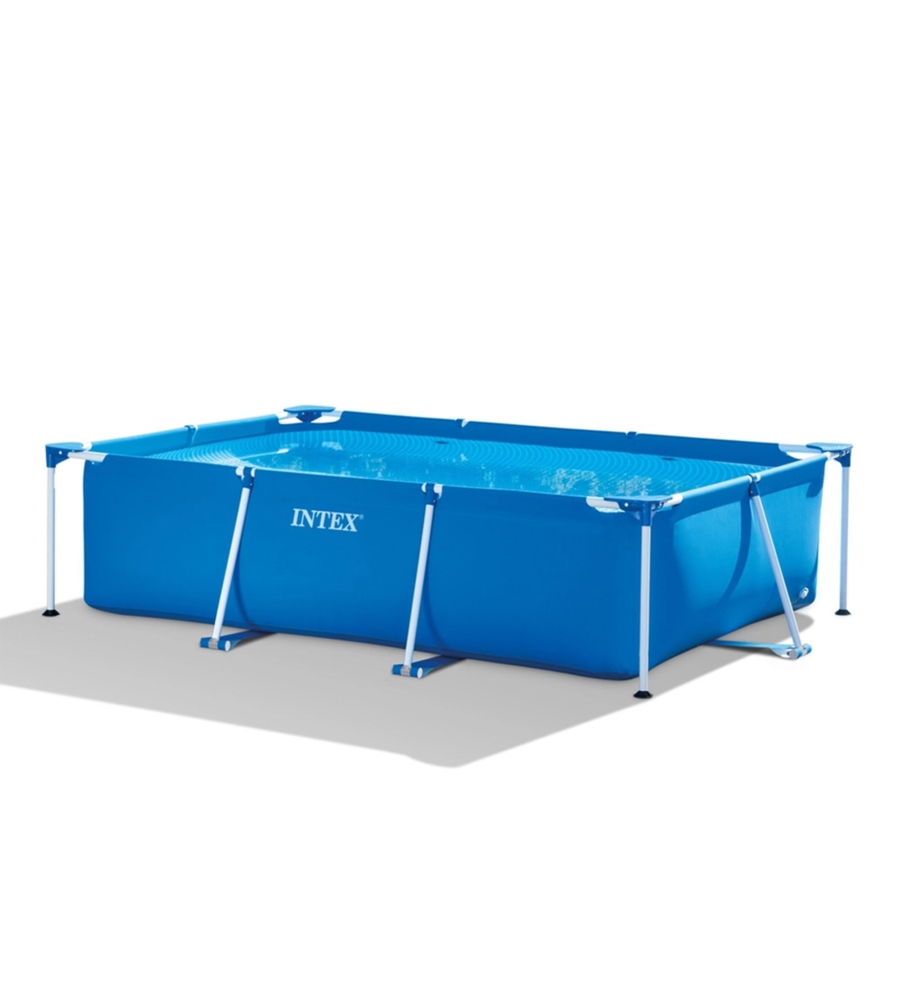 Piscina fuori terra con struttura rettangolare intex "rectangular frame" blu 260x160x65 cm - cod. 28271np