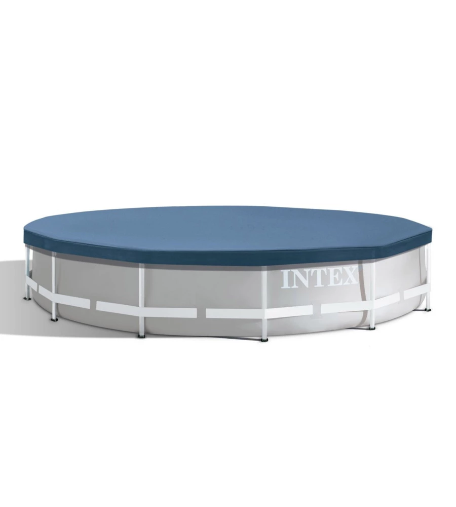 Telo di copertura rotondo per piscine intex specifico per modello metal e prisma frame 366x366x25 cm - cod. 28031