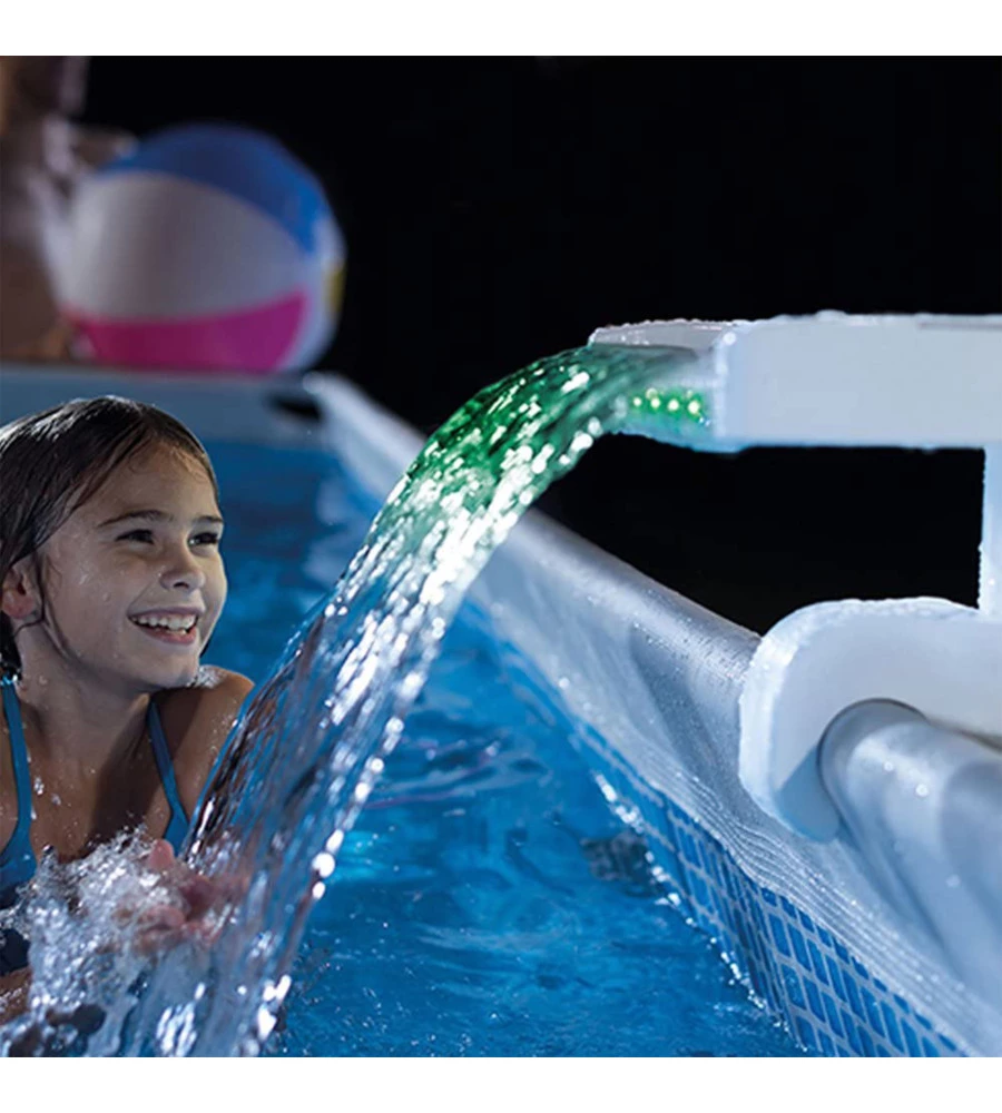 Cascata per piscine intex con led multicolore - cod. 28090