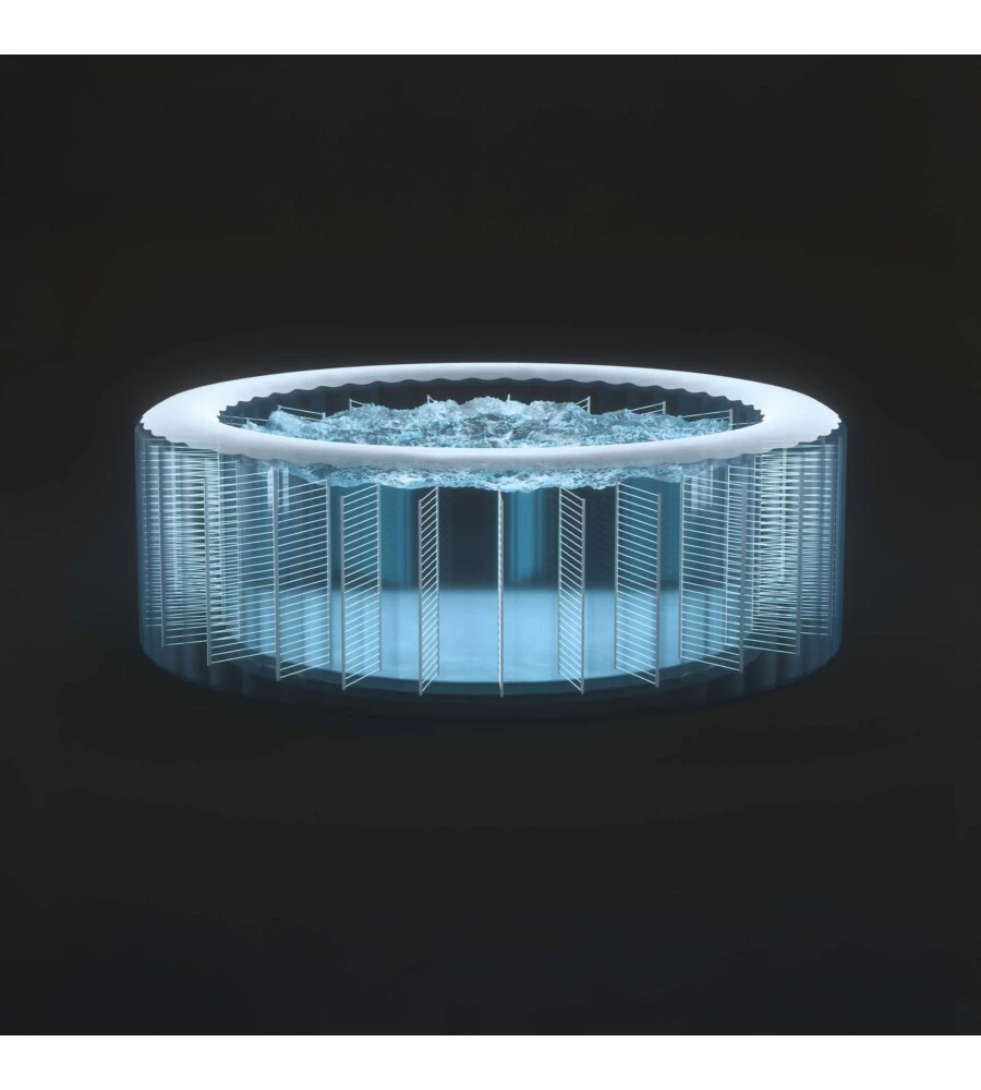 Piscina idromassaggio gonfiabile intex "purespa bubble massage" marrone 8 persone 236x236x71 cm - cod. 28412np