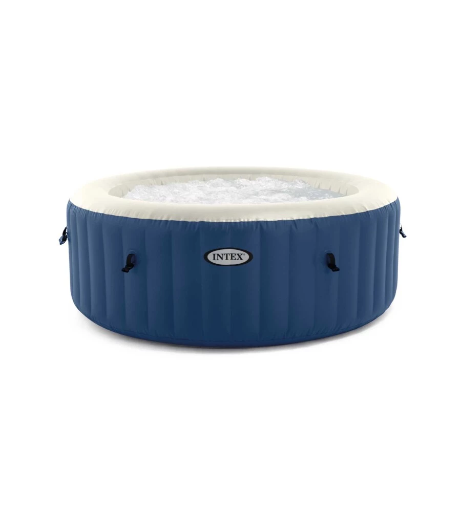 Piscina idromassaggio gonfiabile intex "bubble blue" 4 posti 180x180x66 cm - cod. 28486ex