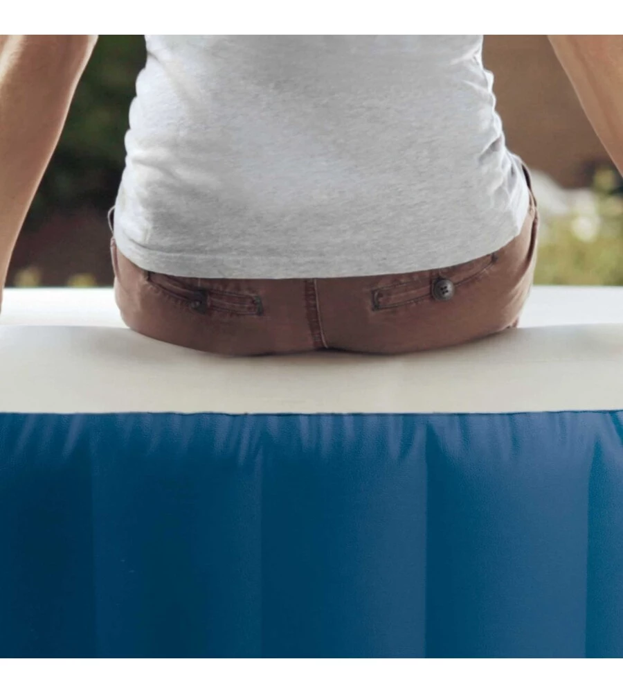Piscina idromassaggio gonfiabile intex "bubble blue" 4 posti 180x180x66 cm - cod. 28486ex
