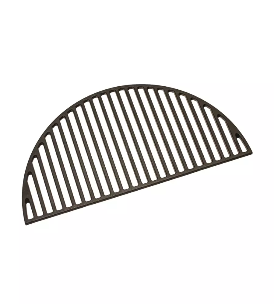 Griglia a mezzaluna per barbecue kamado bono "grande" in ghisa 55x30x5 cm