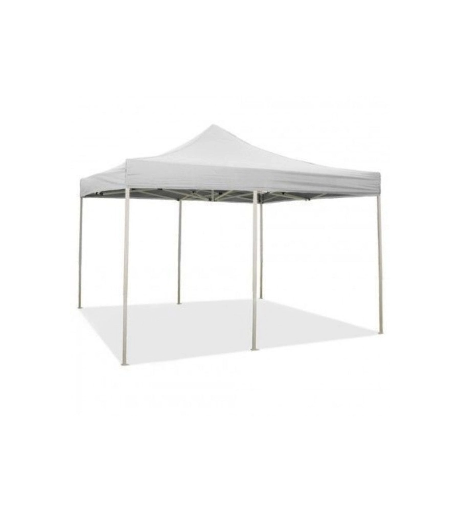 Gazebo richiudibile pieghevole riviera in tessuto impermeabile e anti uv bianco 3x6 m