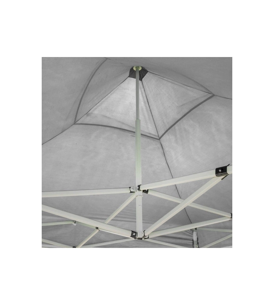 Gazebo richiudibile pieghevole riviera in tessuto impermeabile e anti uv bianco 3x2 m