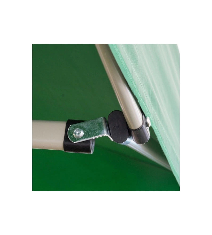 Gazebo richiudibile pieghevole riviera in tessuto impermeabile e anti uv verde 3x3 m