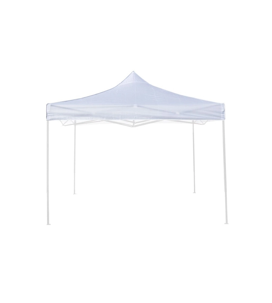 Tetto per gazebo riviera in tessuto impermeabile e anti uv bianco 2x2 m