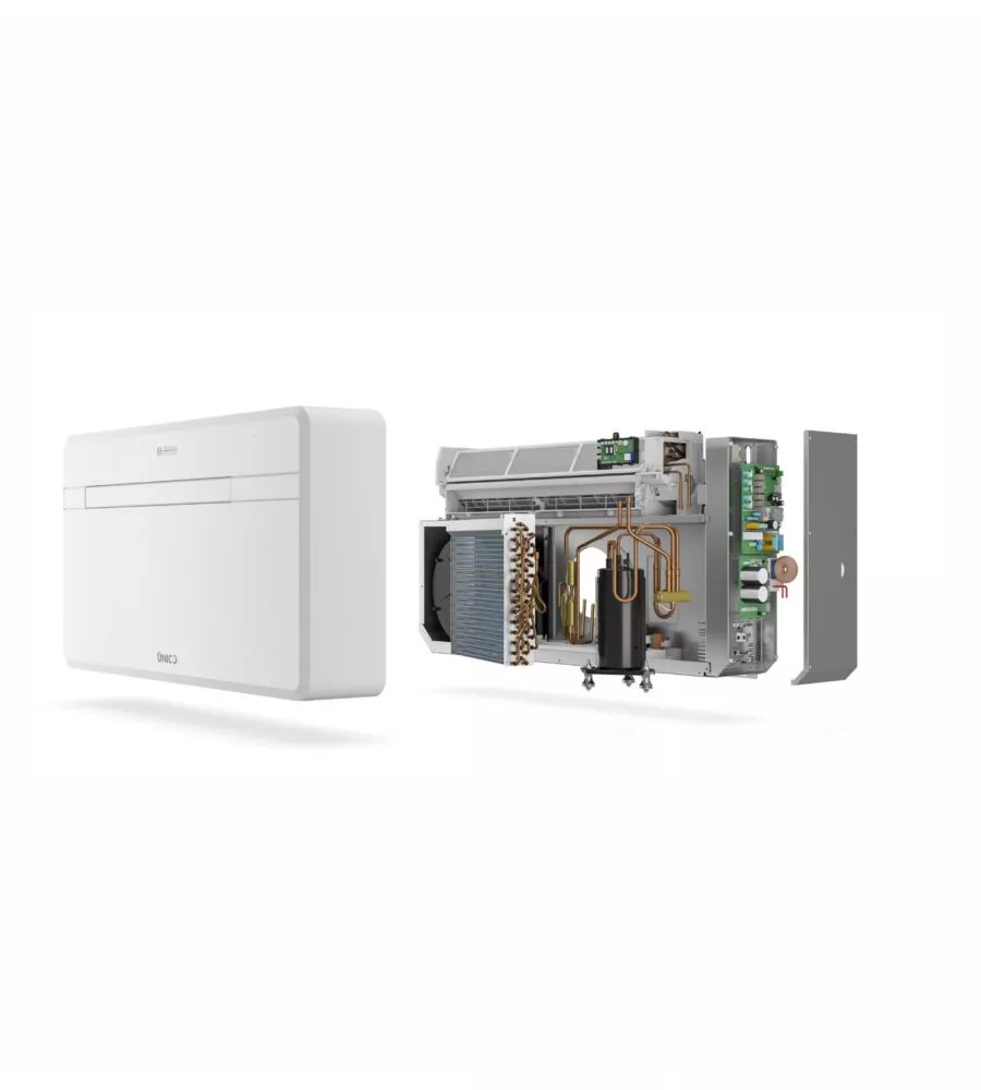 Climatizzatore caldo freddo olimpia splendid pompa di calore "unico next 12 hp evan" monosplit e senza unita' esterna 9000 btu
