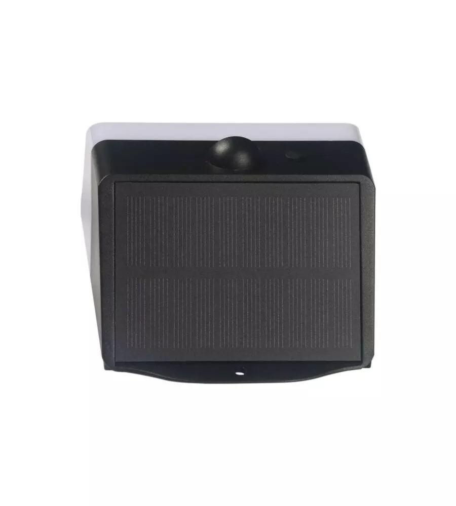 Applique led da esterno vtac nero con sensore 4000k