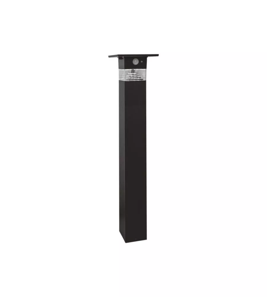 Piantana led solare da esterno vtac nero 3000k