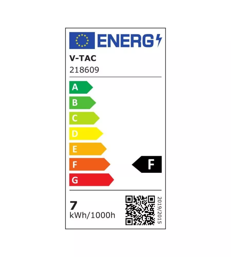 Applique led da esterno rotonda semicoperta vtac nero 3000k 7w
