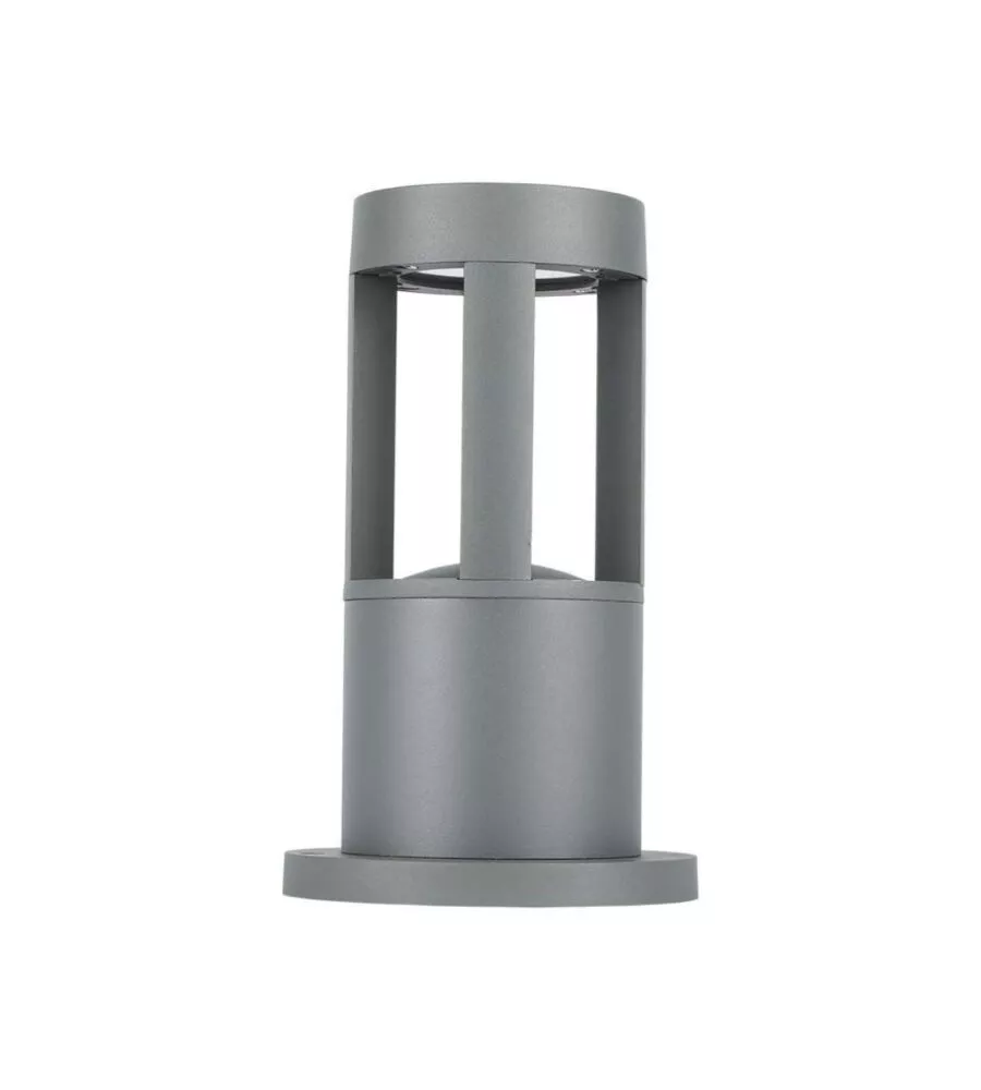 Lampada led da terra da esterno vtac grigio 3000k