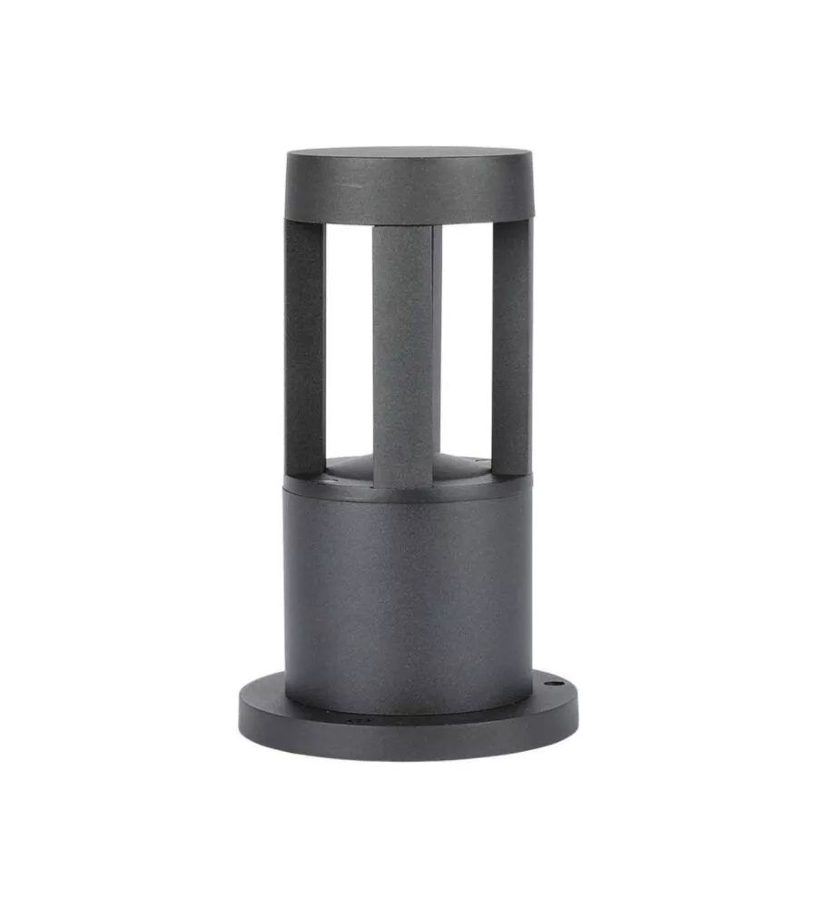 Lampada led da terra da esterno vtac nero 3000k