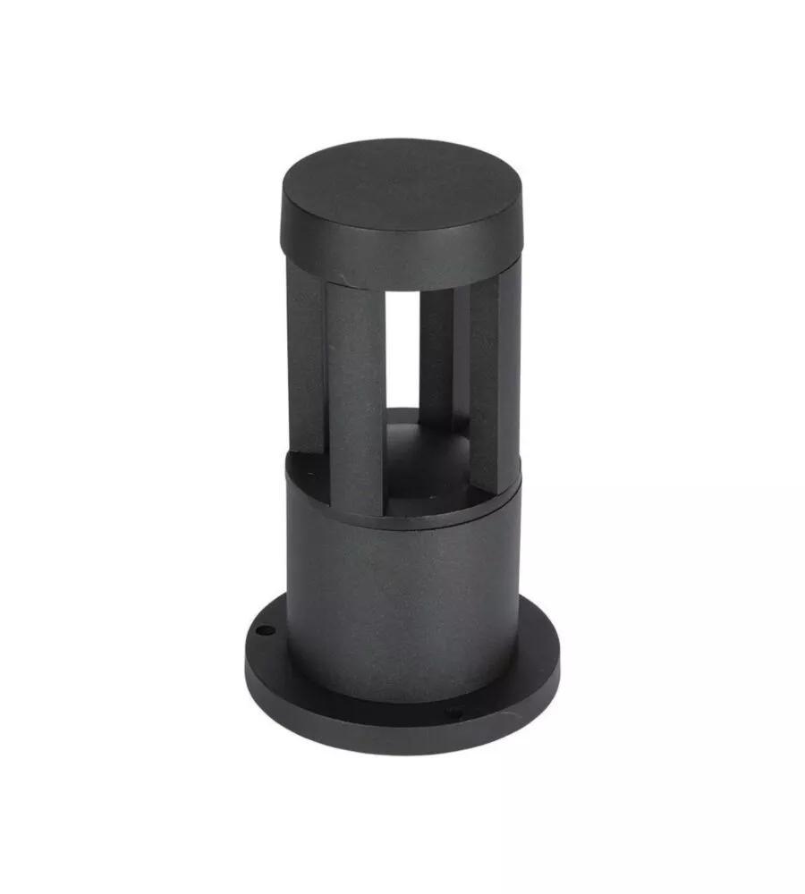 Lampada led da terra da esterno vtac nero 3000k