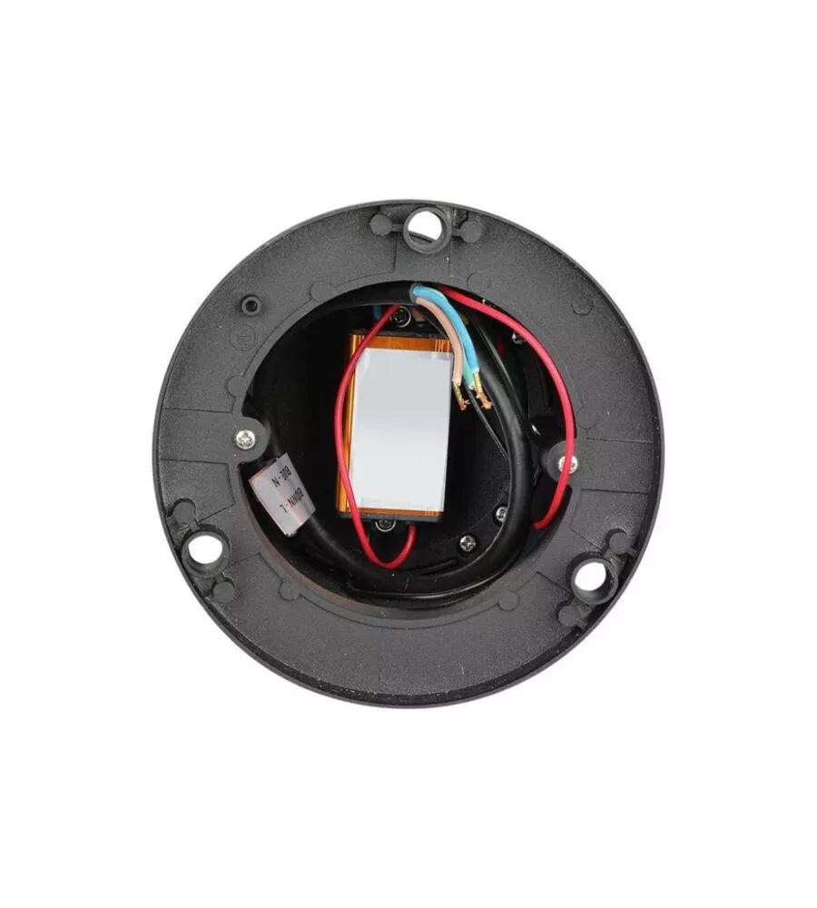 Lampada led da terra da esterno vtac nero 3000k