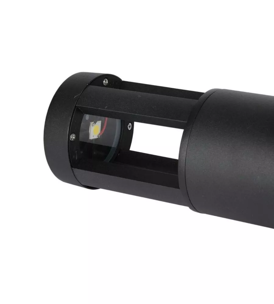 Lampada led da terra da esterno vtac nero 6400k