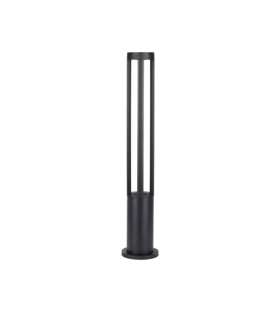 Lampada led da terra da esterno vtac nero 6400k 80cm