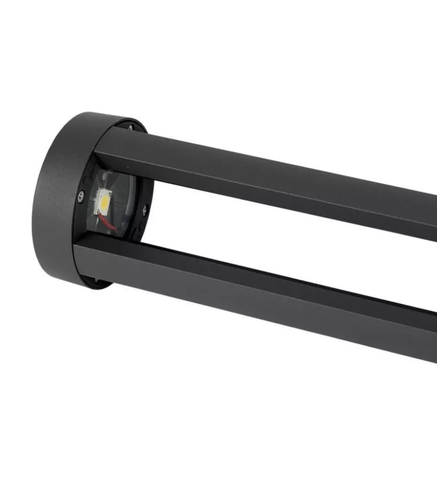 Lampada led da terra da esterno vtac nero 6400k 80cm