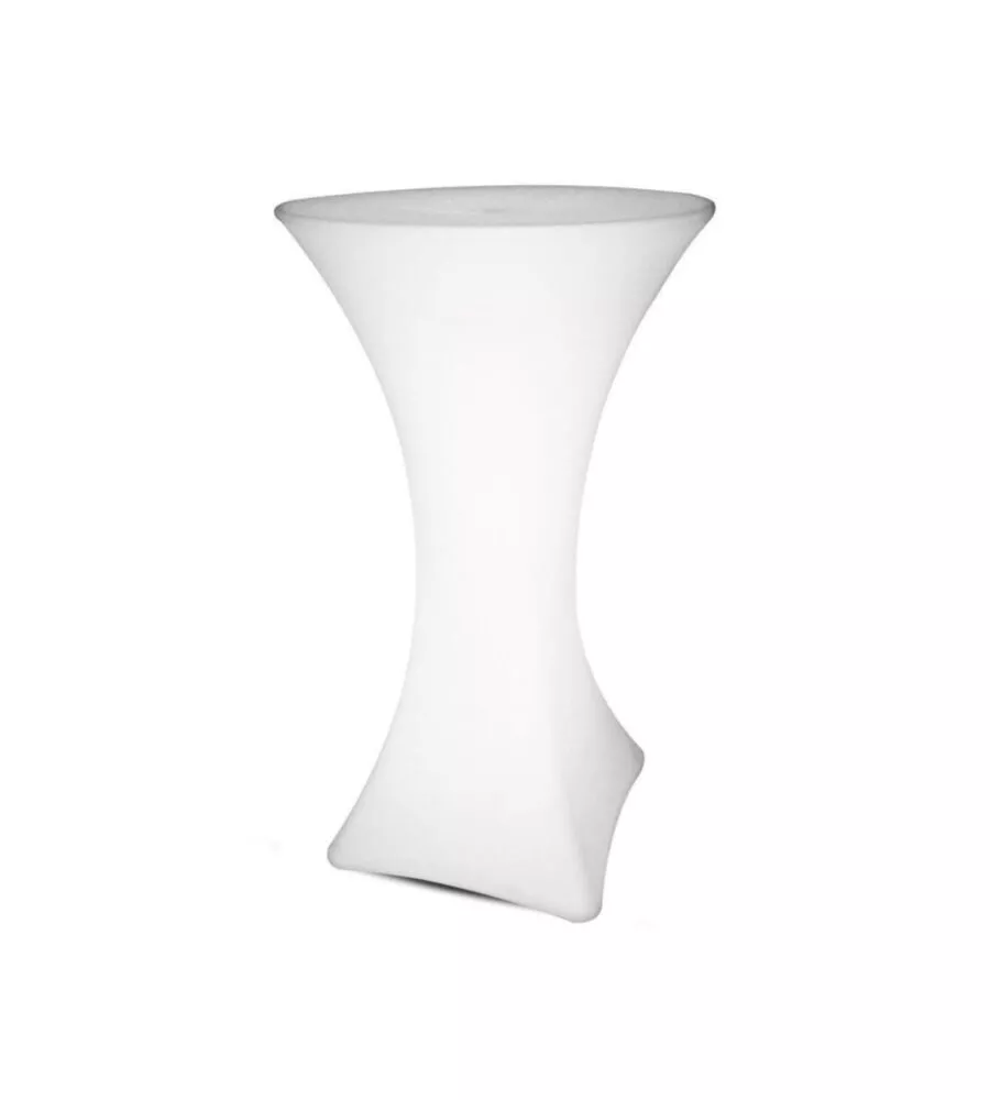 TAVOLO DA ESTERNO LED RGB VTAC CON TELECOMANDO BIANCO 60X60X110 CM