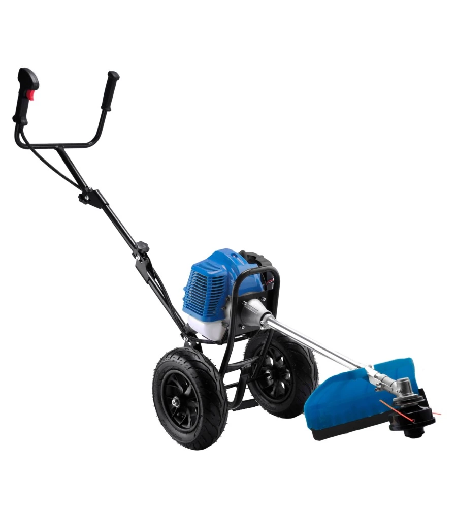 Decespugliatore a scoppio a ruote hyundai taglio da  43 cm 2t 52cc - cod. 35240