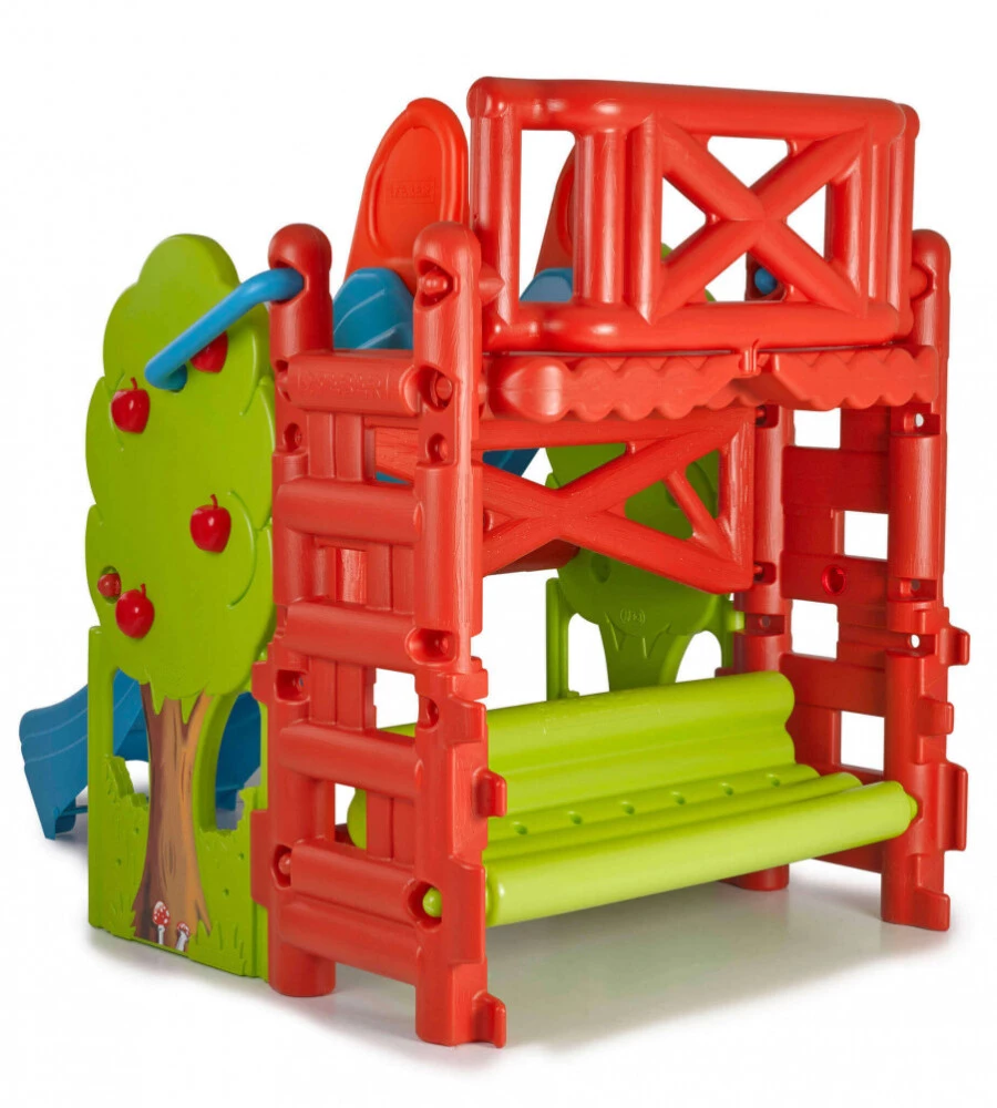 Casetta da giardino per bambini elica garden "bosco" in plastica multicolor 200x125x139 cm