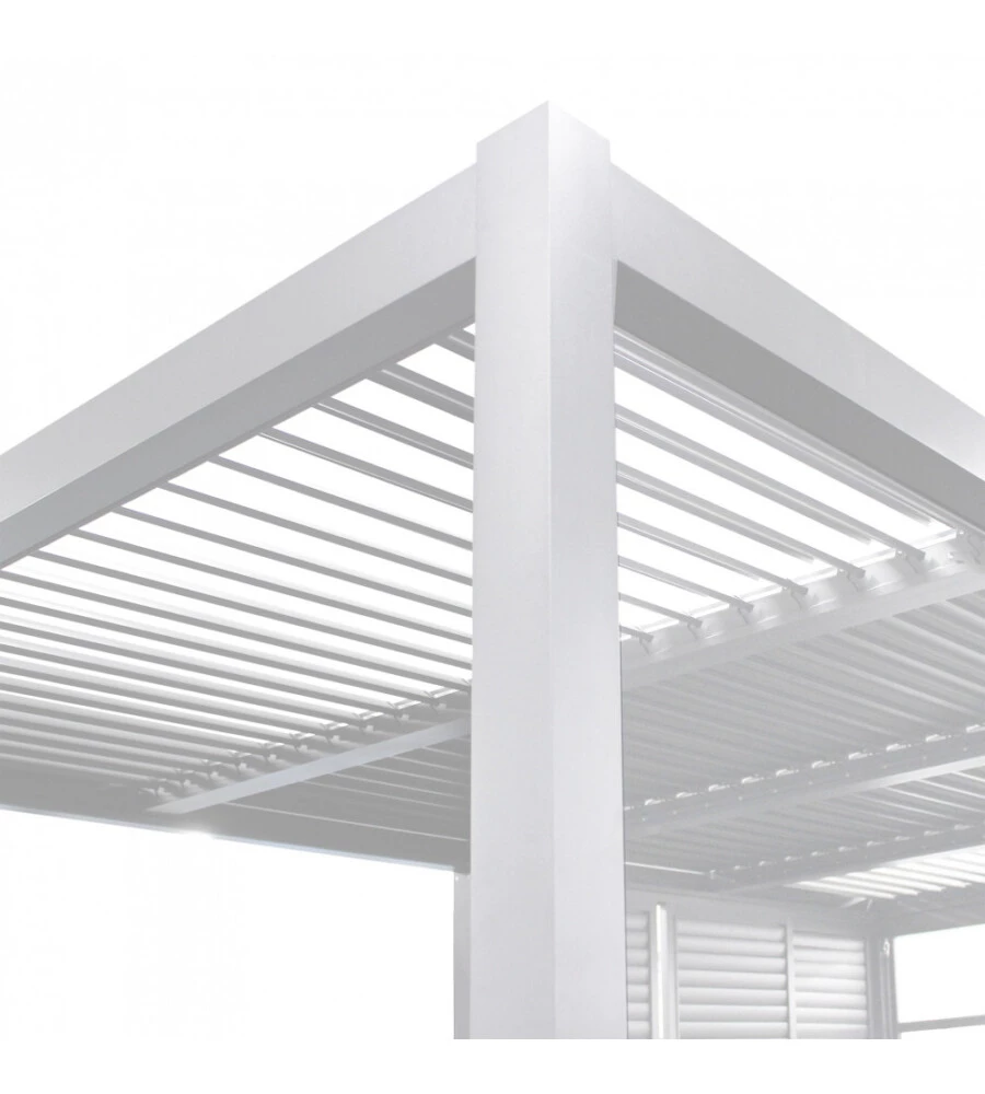 Pergola bioclimatica elica garden bianco 7,8x4x2,5 m