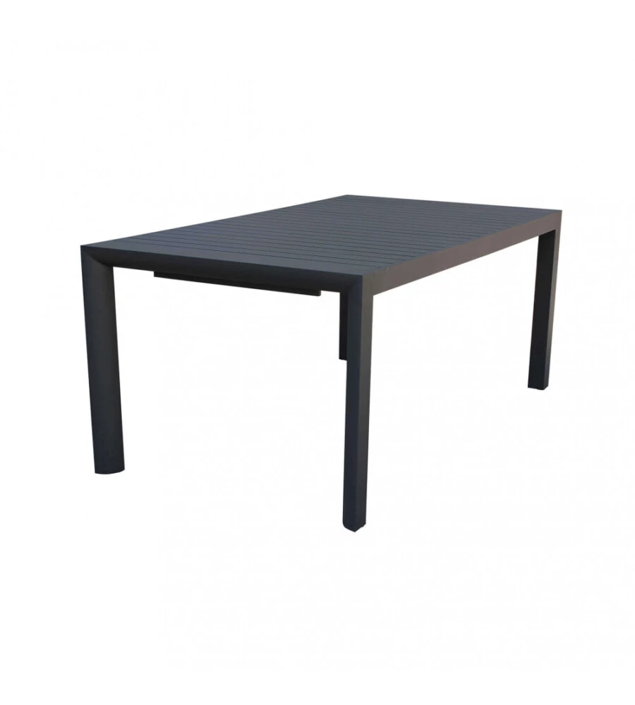 Tavolo da giardino allungabile elica garden "houston" in alluminio antracite 160/240x100x75 cm
