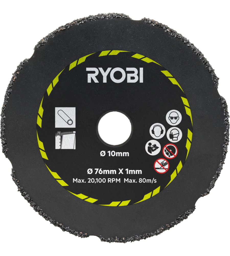 Kit 3 dischi per smerigliatrice ryobi 76 mm