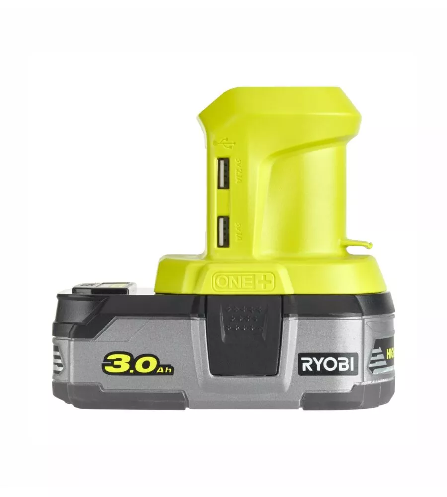 Adattatore a batteria con usb ryobi "r18usb-0" solo corpo macchina 18 v