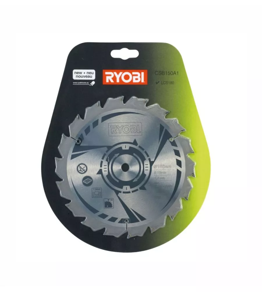 Lama per sega circolare ryobi 150 mm 18 denti