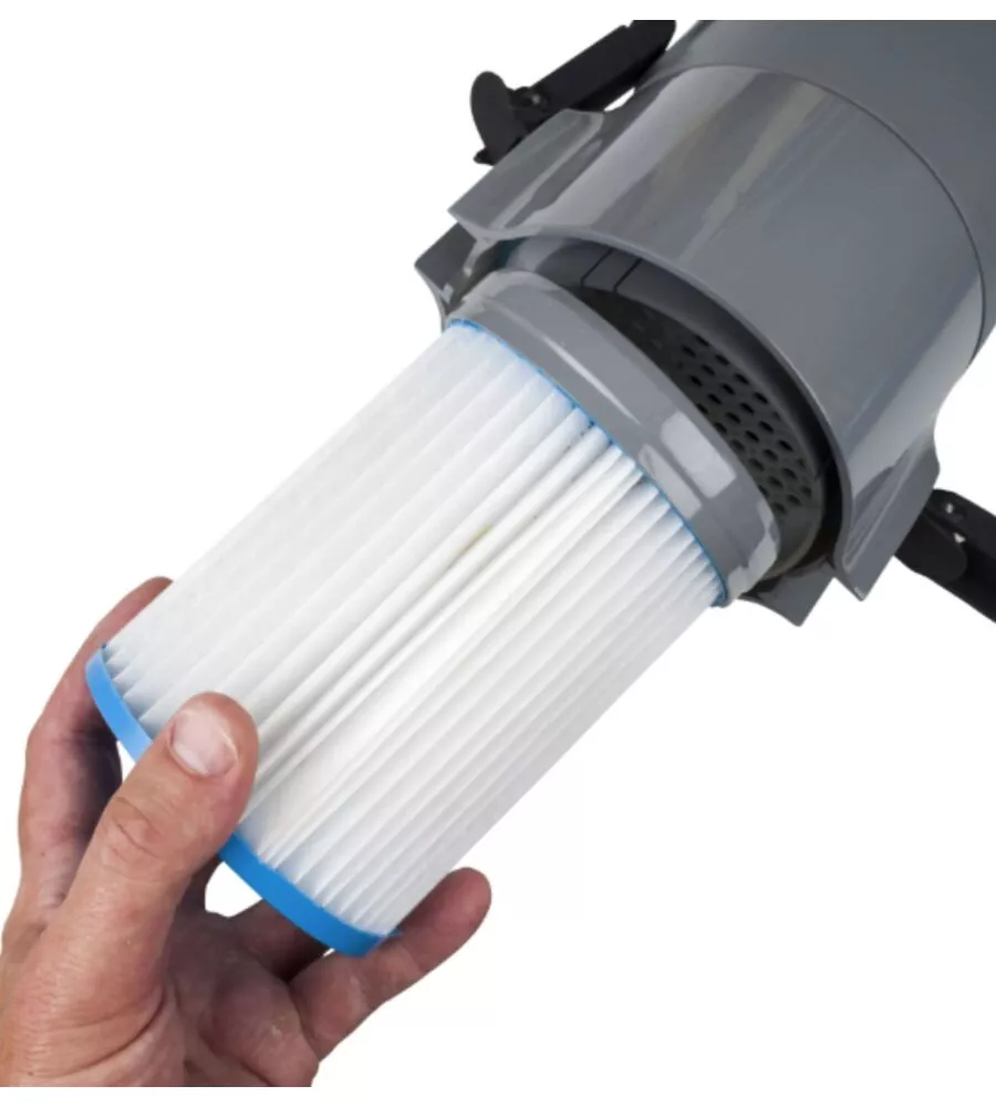 Pulitore a batteria autonomo per piscine gre "vcb50p" 30w