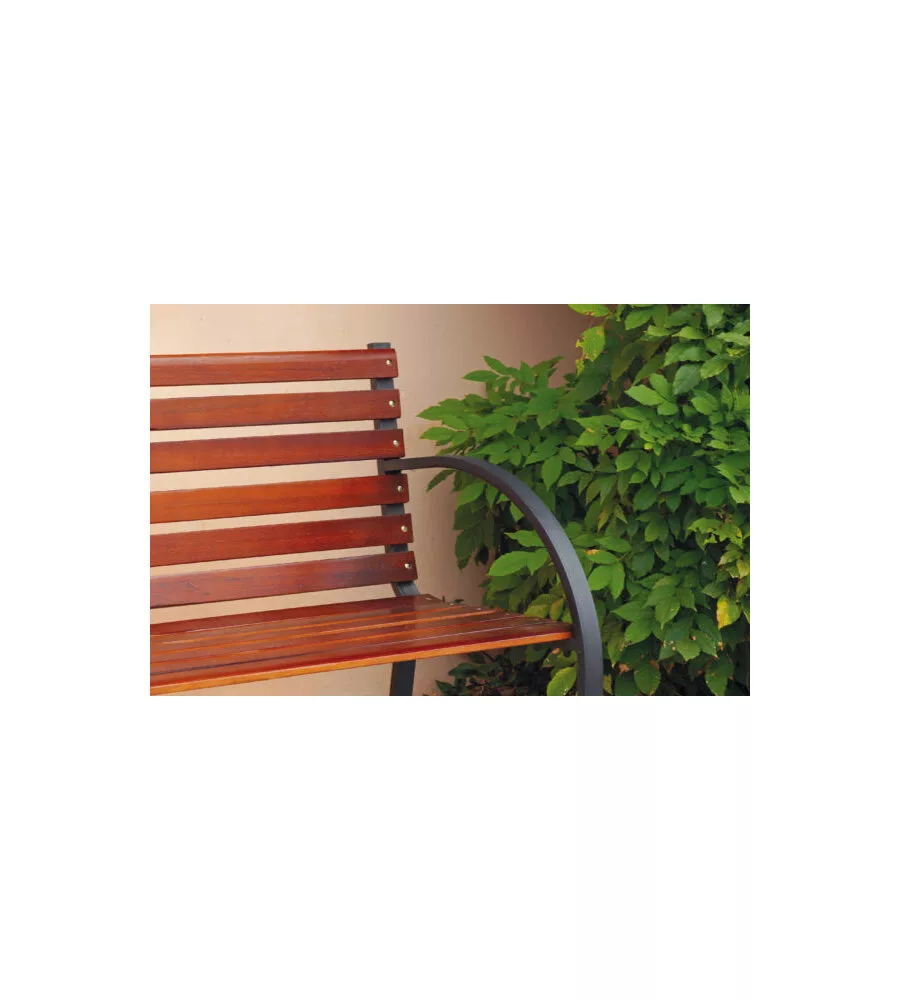 Panchina da esterno solaria "piccadilly" in ferro 2 posti  122x67x72 cm