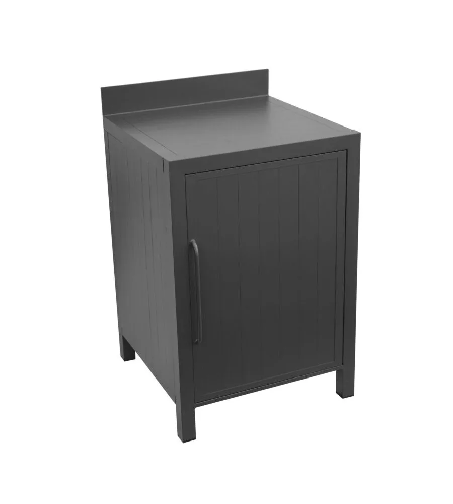 Cucina da esterno modulare solaria "modulo 3" in alluminio antracite 60x60x90 cm
