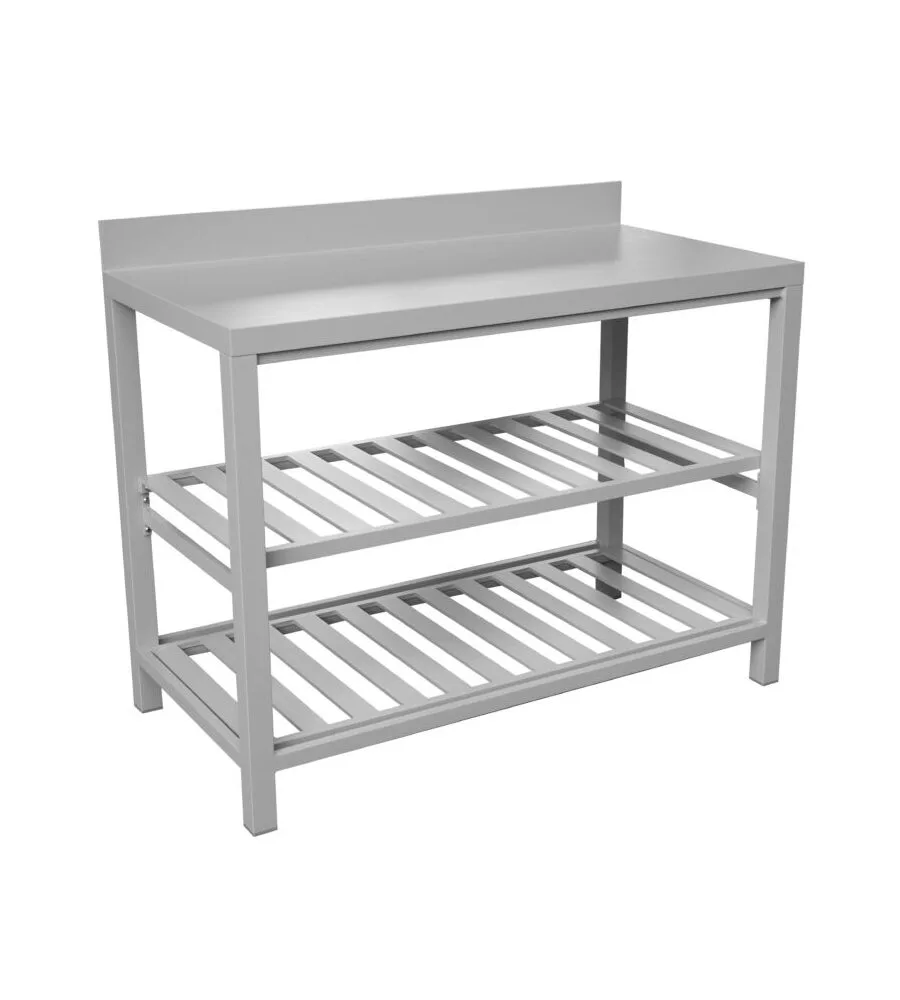 Cucina da esterno modulare solaria "modulo 5" in alluminio grigio chiaro 120x60x90 cm
