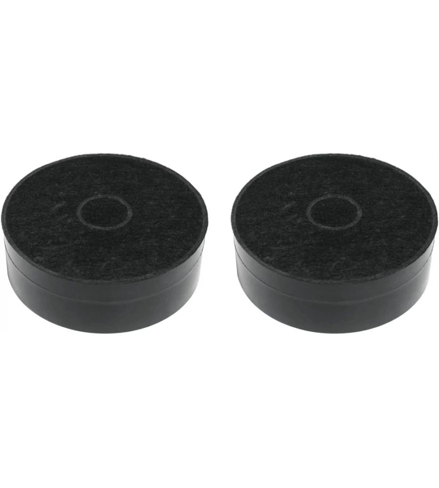 Set 2 pezzi filtro a carbone per cappa aspirante faber "f23" nero 12,5 cm