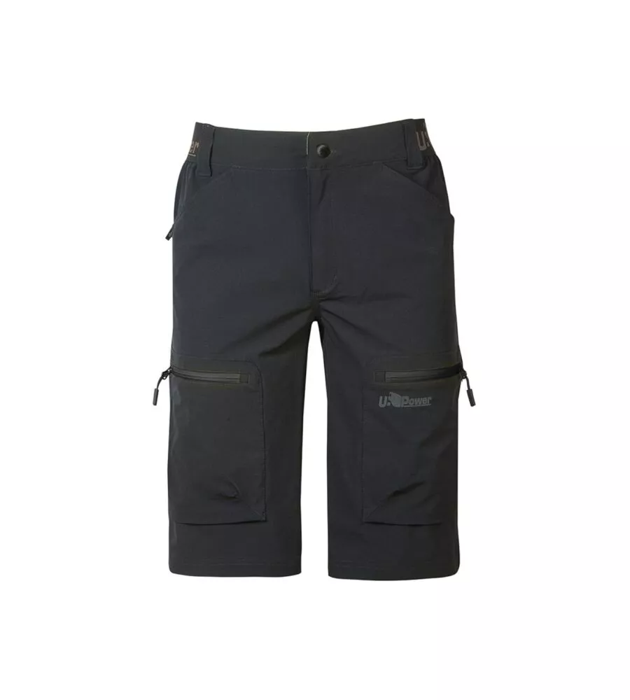 Pantalone da lavoro corto u-power "ares" asphalt grey taglia m