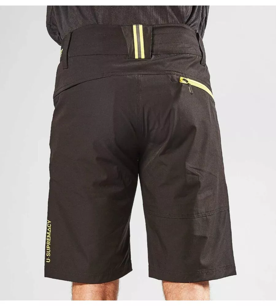 Pantalone da lavoro corto u-power "ares" black carbon taglia 2xl