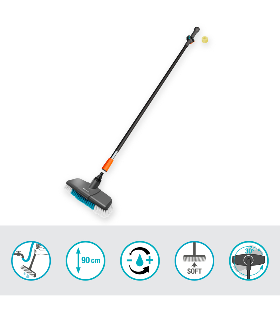 Outlet - usato per prova - set manico per pulizia gardena "cleansystem hard" per superfici resistenti