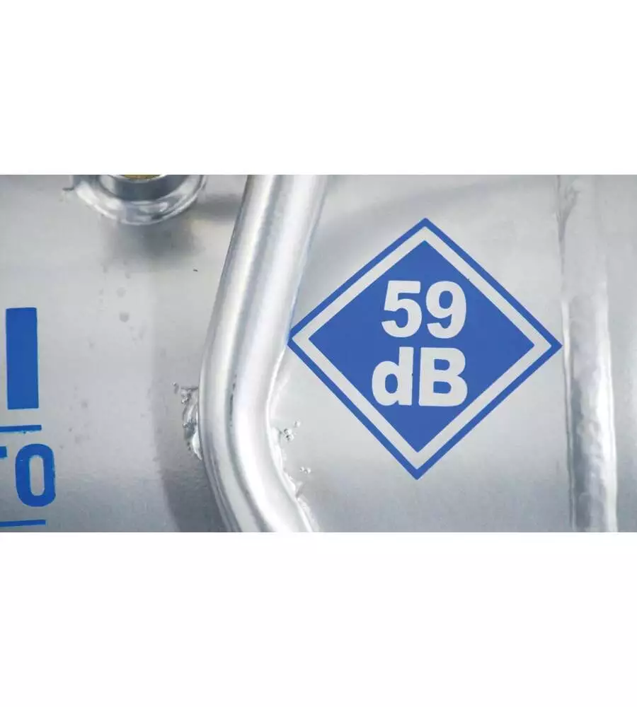 Outlet - usato per prova - compressore d'aria super silenziato hyundai - 59 db 24 litri cofanato
