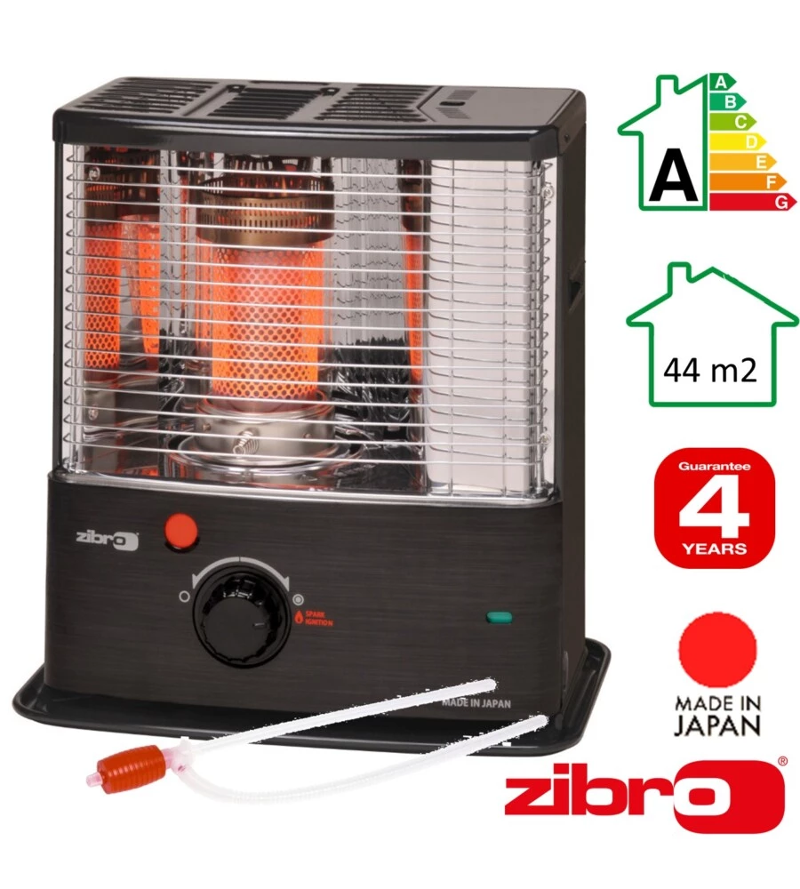 Outlet - usato per prova - stufa a combustibile liquido "zibro rs-30" nero 3 kw