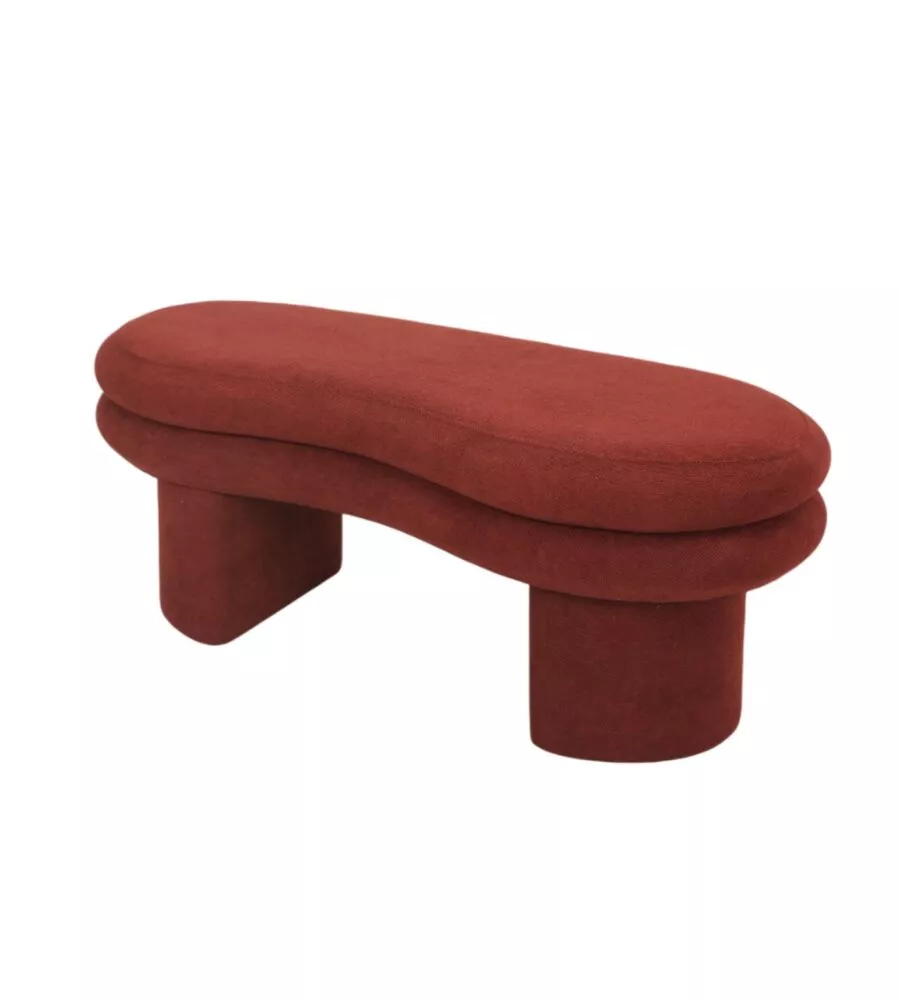 Panca bellahome "onda" mattone 106x43x43 cm