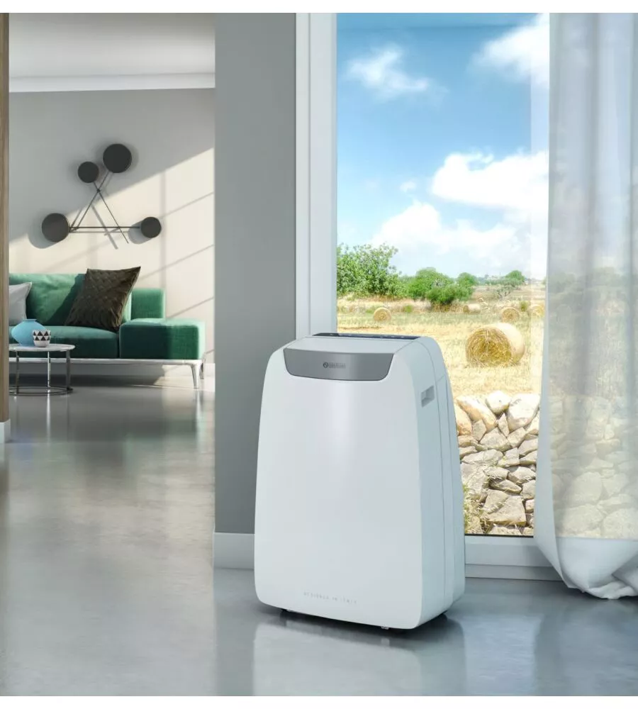 Outlet - difetti estetici - climatizzatore portatile caldo freddo olimpia splendid "dolceclima air pro 14 hp wifi" 14000 btu