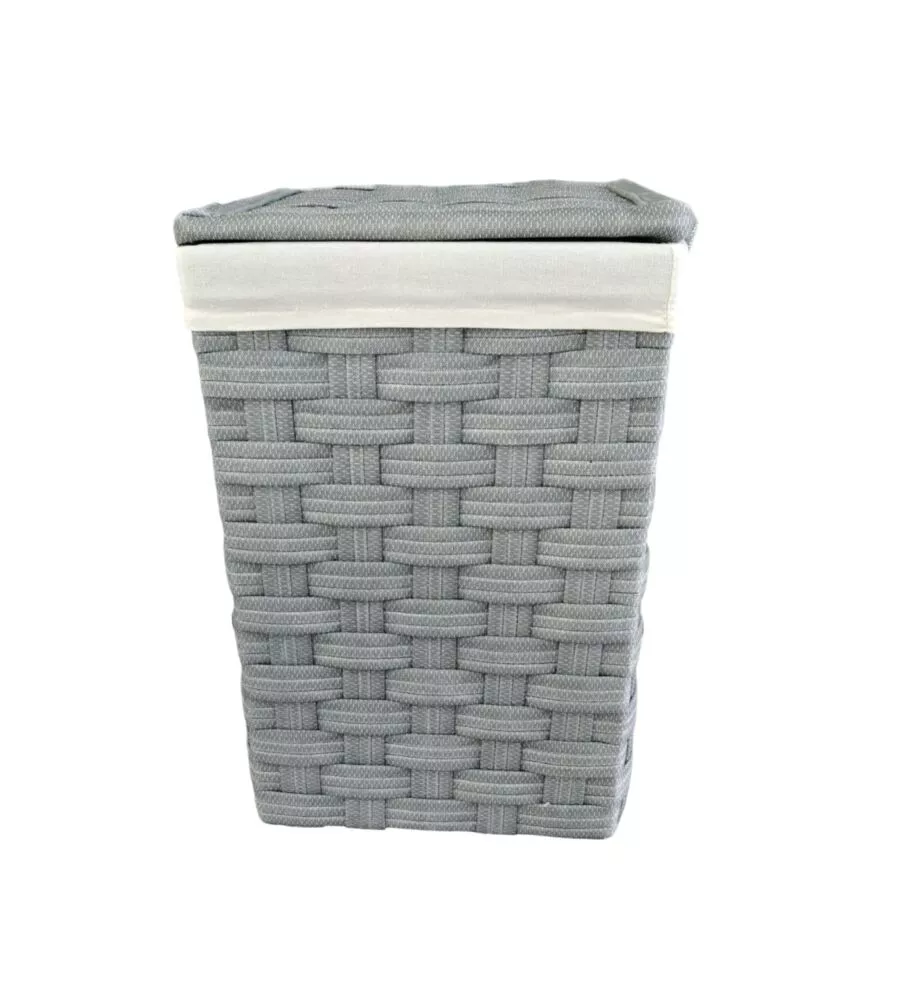 Portabiancheria easy system "piccolo" in tnt grigio 34,5x34,5x49,5 cm