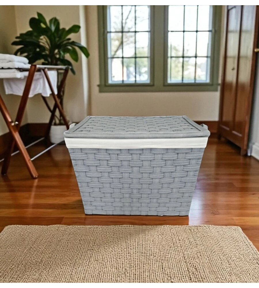 Baule con ruote in tnt easy system grigio 64x45x51 cm