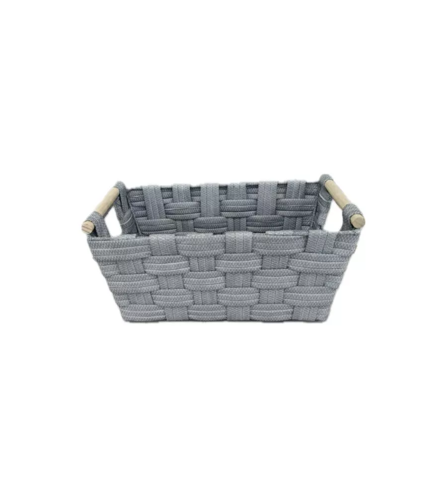 Cestino in tnt easy system "piccolo" grigio 37,5x23,5x16,5 cm
