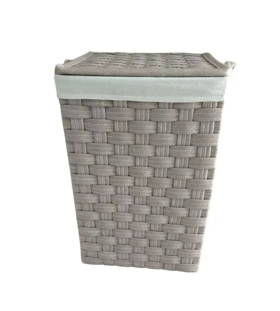 Portabiancheria easy system "grande" beige in tnt 42,5x42,5x62 cm