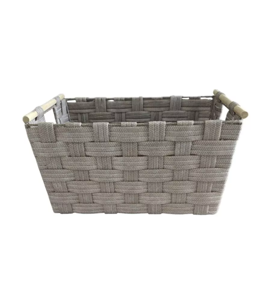 Cestino in tnt easy system "grande" beige 47x31,5x25,5 cm