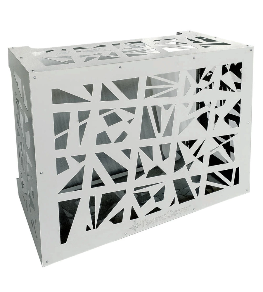 Copriclimatizzatore "design b" in metallo 86x44x68 cm
